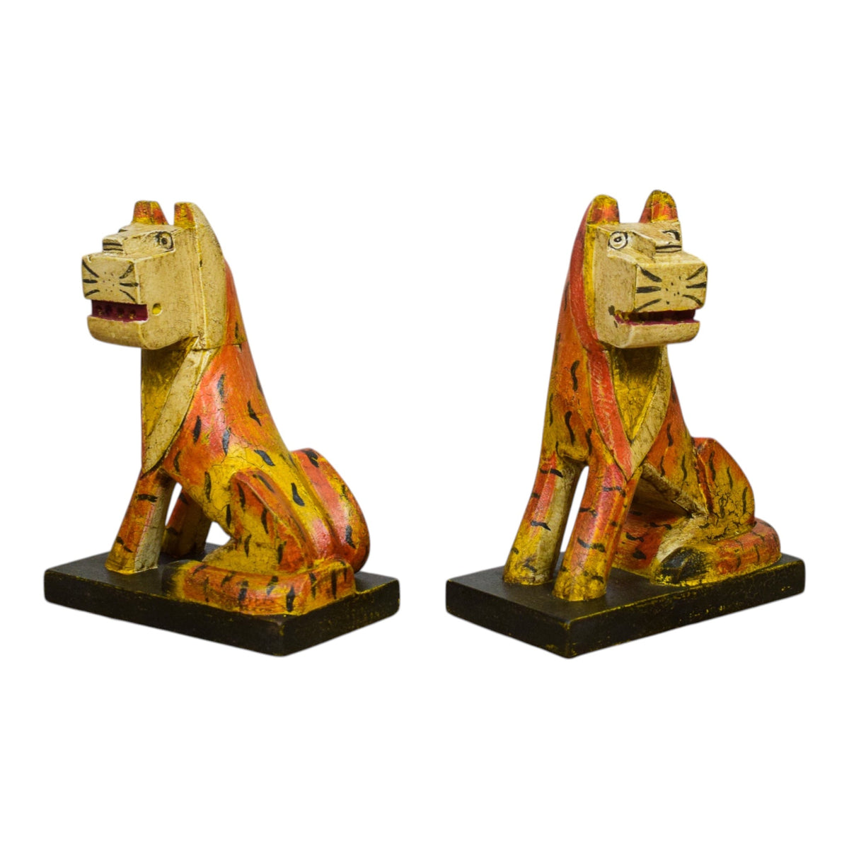 MILL-4243 Wooden Painted Tiger C64