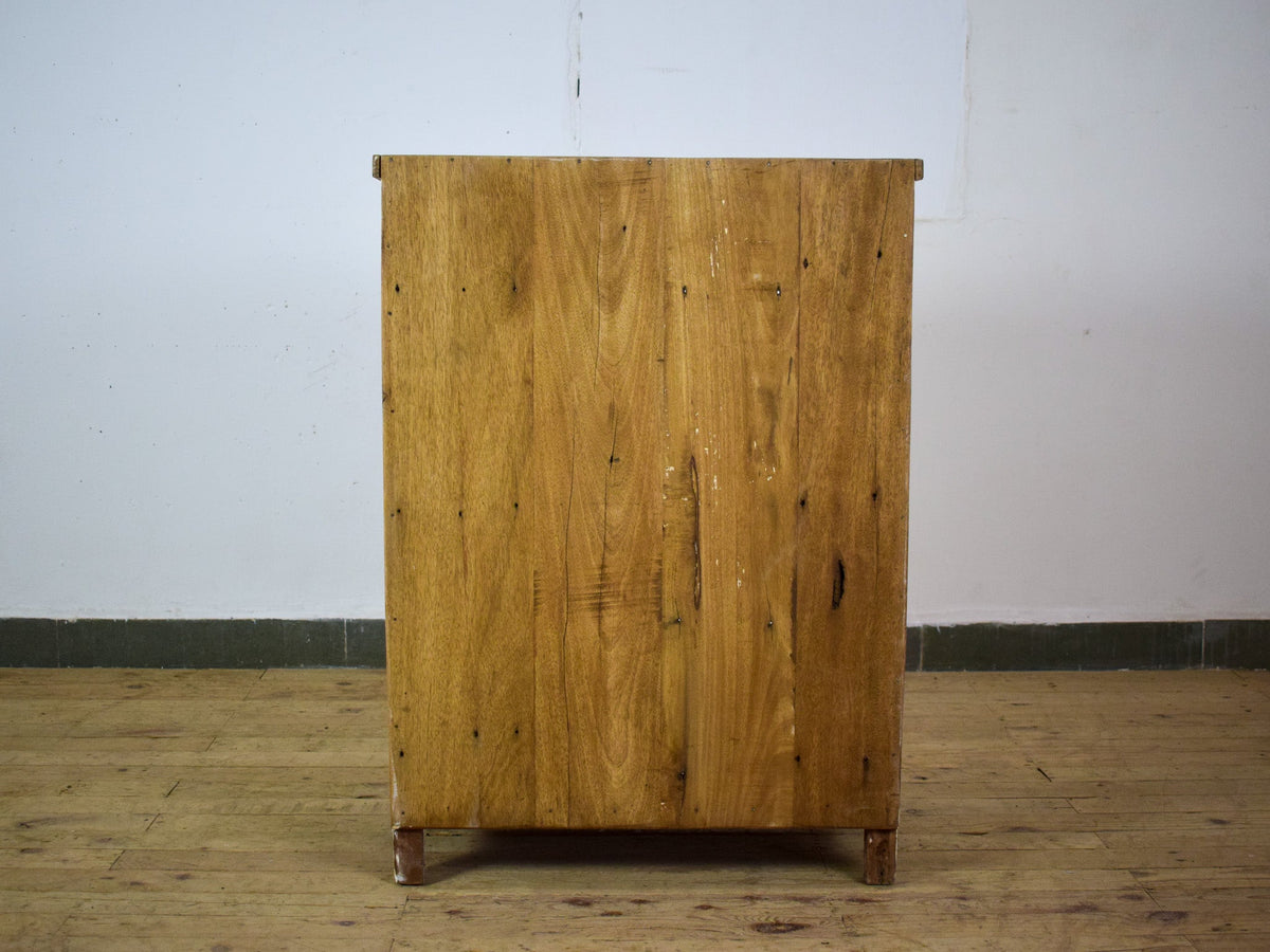 Vintage Worn Painted Rustic Cupboard Cabinet