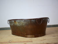 XL Rustic Vintage Metal Bath Planter