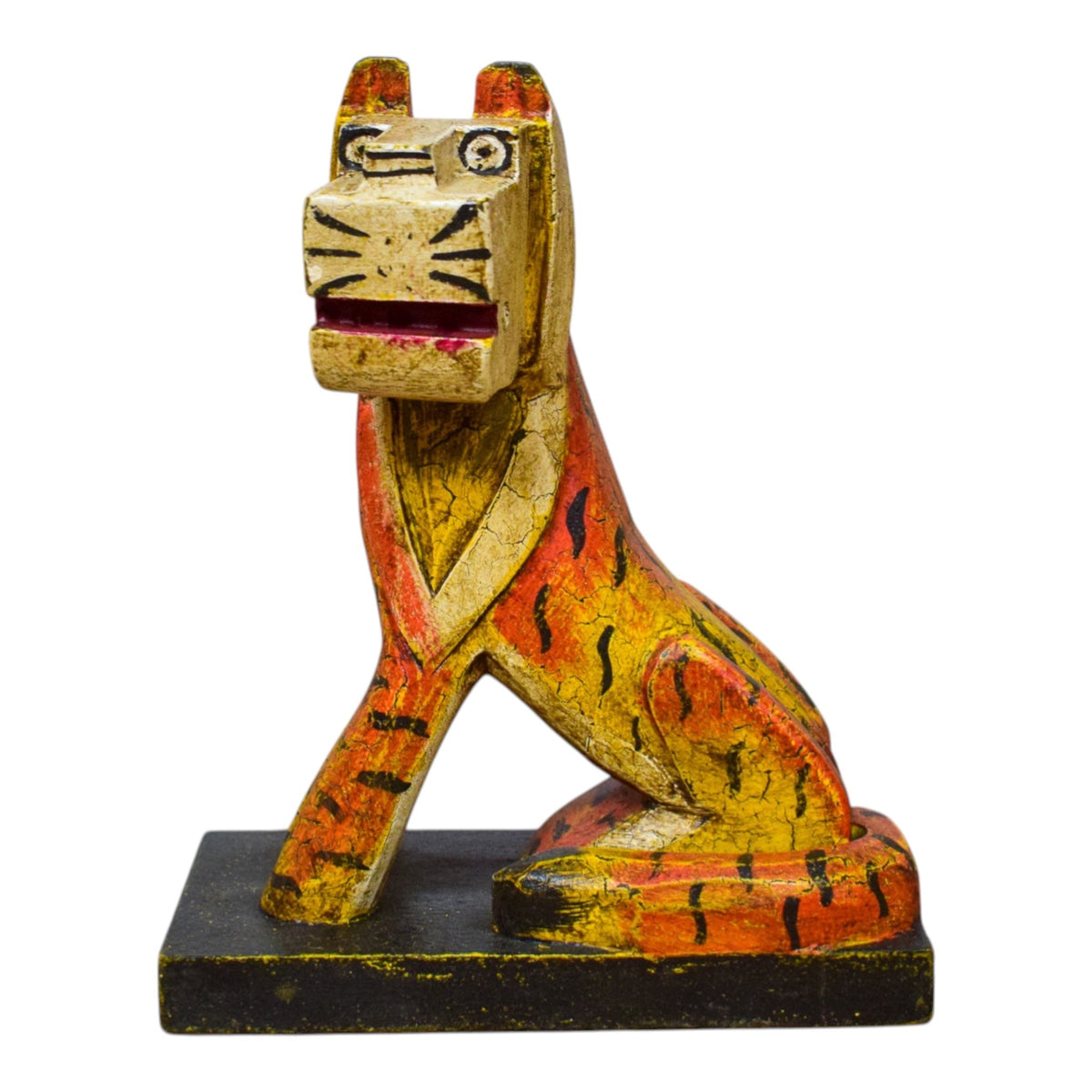 MILL-4243 Wooden Painted Tiger C64