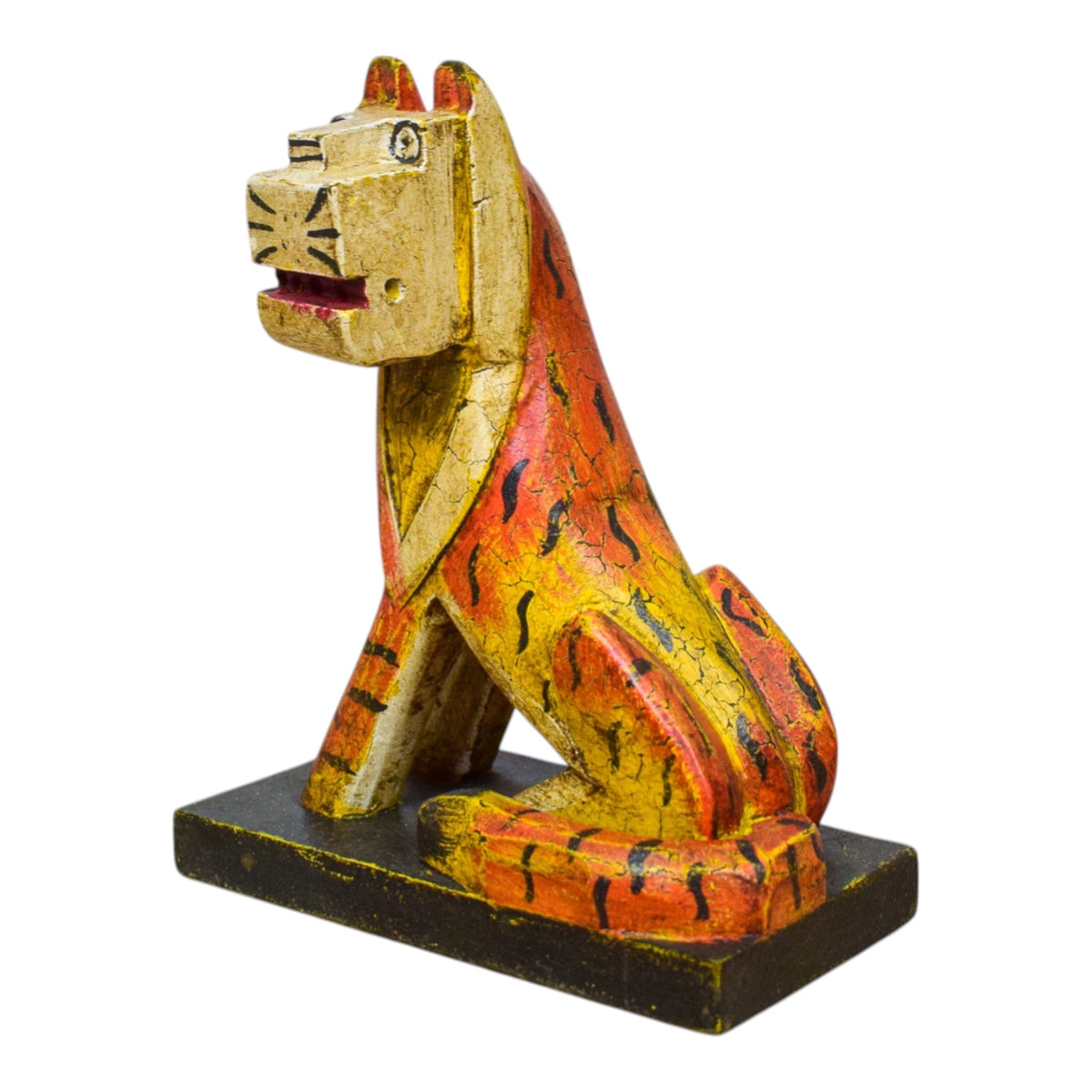 MILL-4243 Wooden Painted Tiger C64