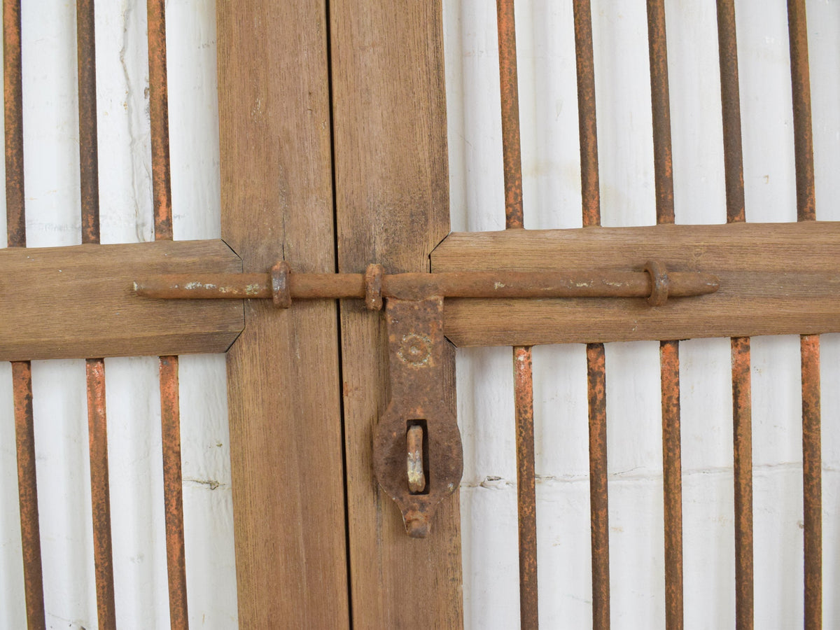 Pair of Antique Vintage Indian Doors Shutters