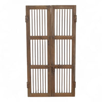 Pair of Antique Vintage Indian Doors Shutters