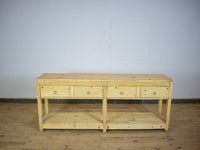 Vintage Rustic Bleached Wood Cupboard Cabinet Sideboard Console