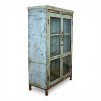Vintage Rustic Wooden Painted Cupboard Cabinet
