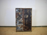 Vintage Rustic Wooden Painted Cupboard Cabinet