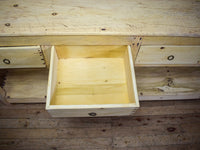 Vintage Rustic Bleached Wood Cupboard Cabinet Sideboard Console