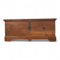 Antique Rustic Wooden Chest Box Coffee Table