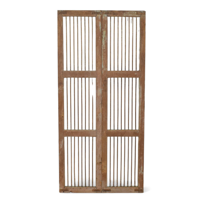 Pair of Antique Vintage Indian Doors Shutters