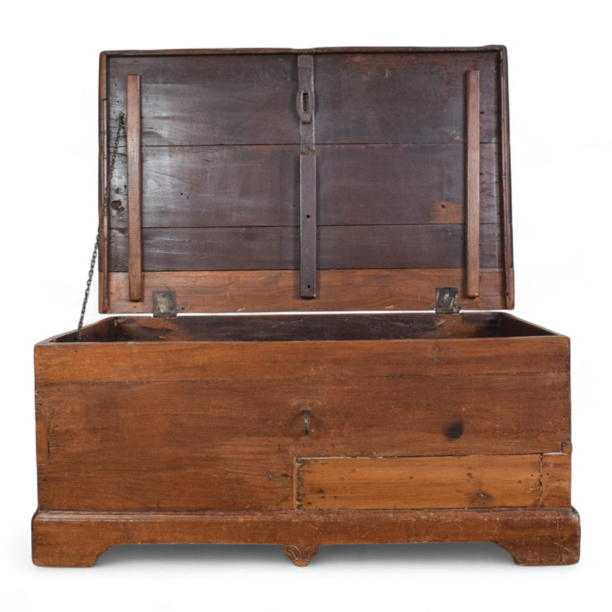 Antique Rustic Wooden Chest Box Coffee Table