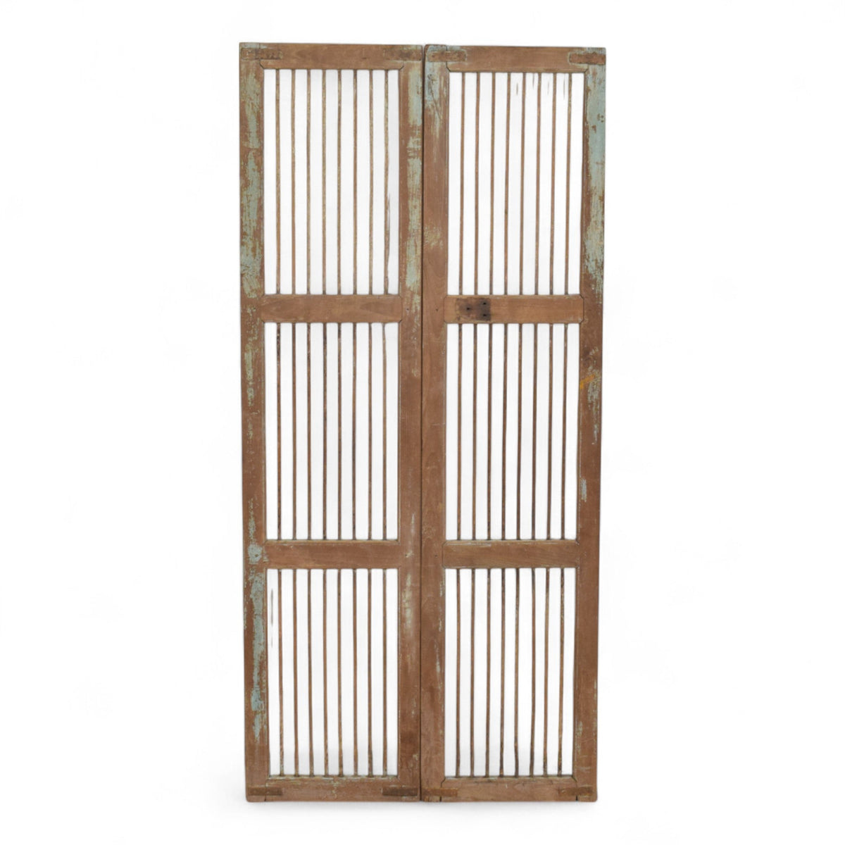 Pair of Antique Vintage Indian Doors Shutters