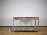 Large Vintage Wooden Sideboard Kitchen Island Display Table