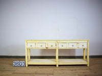 Vintage Rustic Bleached Wood Cupboard Cabinet Sideboard Console