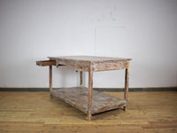 Large Vintage Wooden Sideboard Kitchen Island Display Table