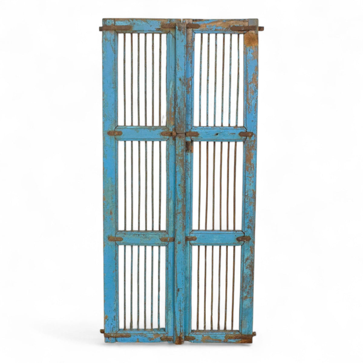Pair of Antique Vintage Indian Doors Shutters