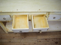 Vintage Rustic Bleached Wood Cupboard Cabinet Sideboard Console