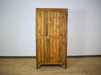 Vintage Rustic Hard Wood Display Housekeepers Cupboard Cabinet