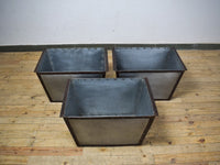 MILLWARDS® Handmade Vintage Style Galvanised Riveted Trough Planter - 64 cm