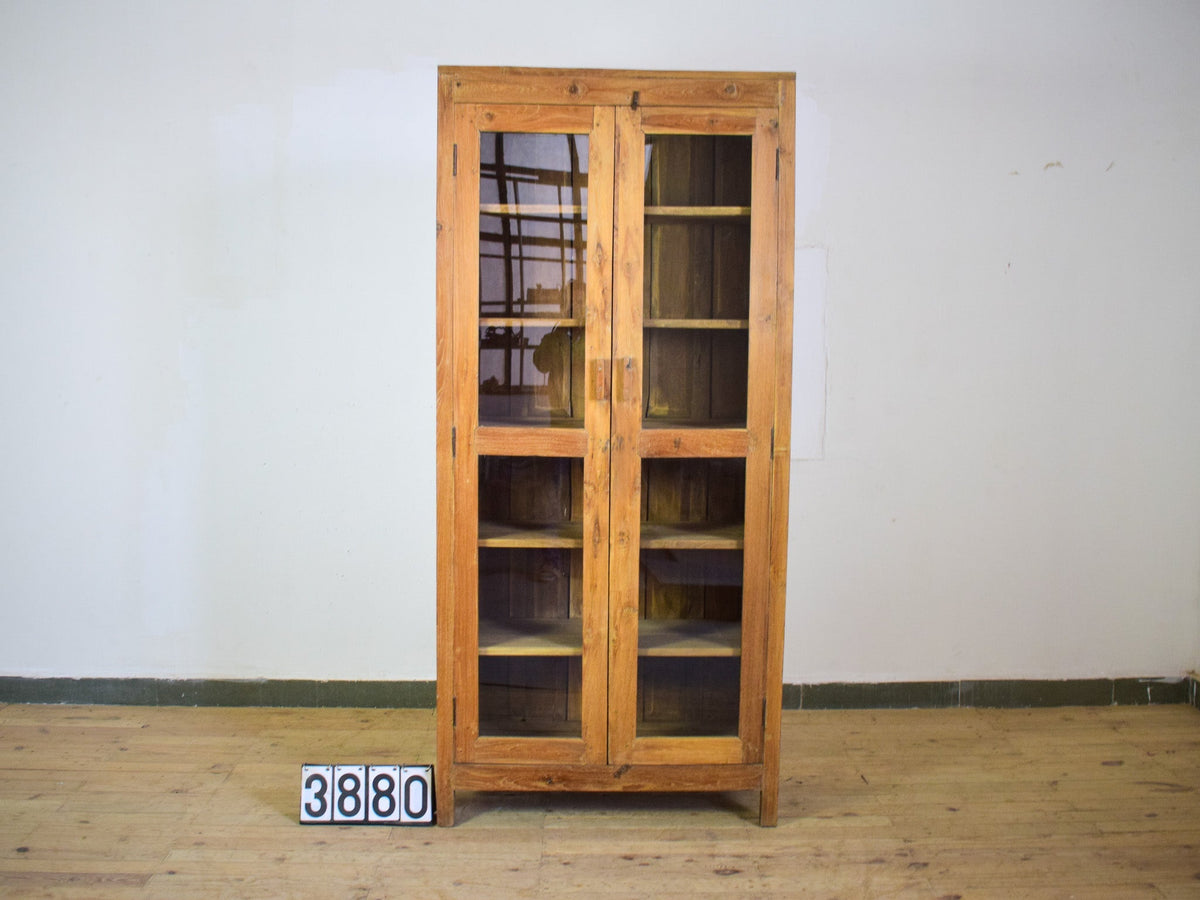 Vintage Rustic Hard Wood Fitted Interior Cupboard Cabinet Storage