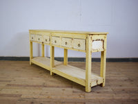 Vintage Rustic Bleached Wood Cupboard Cabinet Sideboard Console