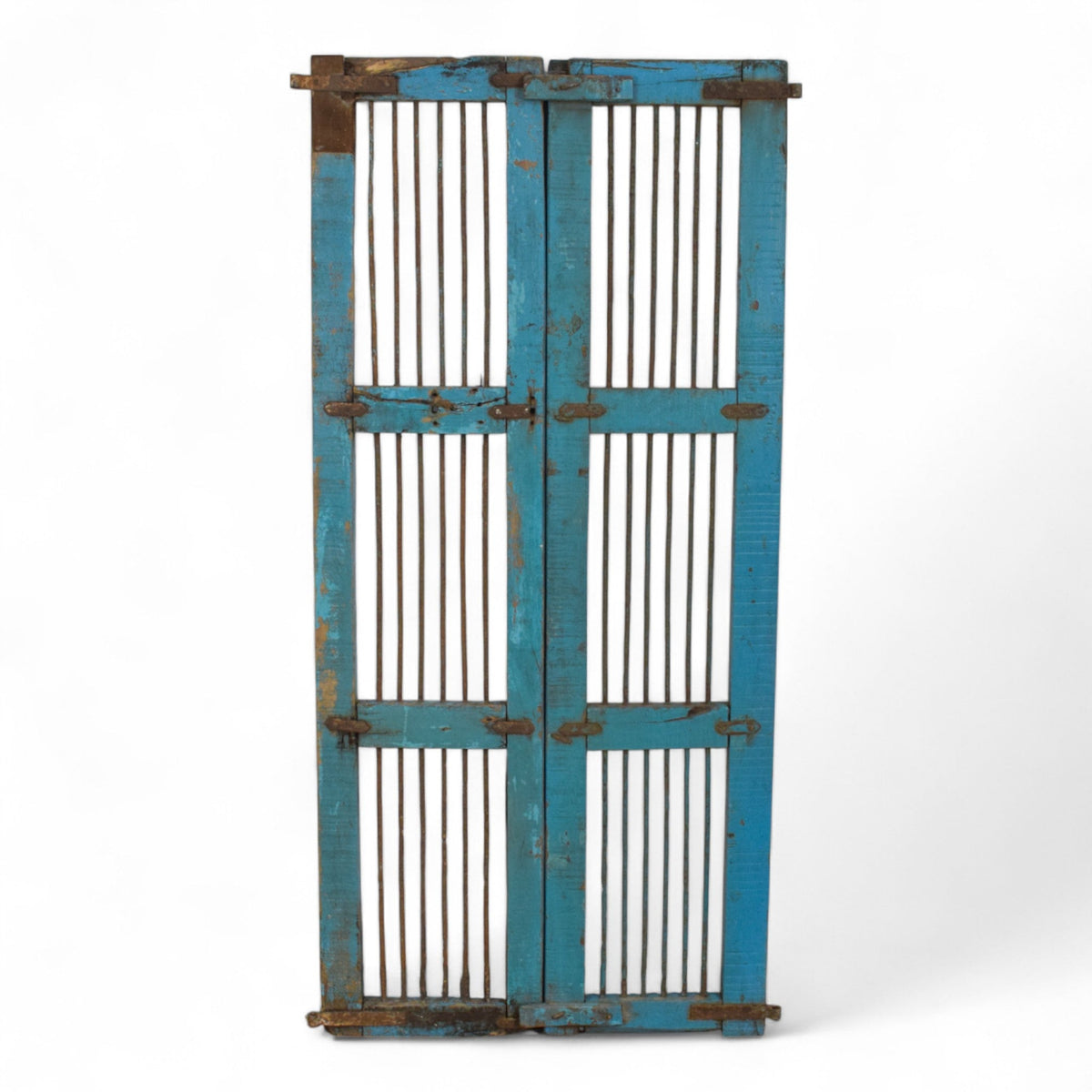 Pair of Antique Vintage Indian Doors Shutters