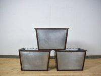 MILLWARDS® Handmade Vintage Style Galvanised Riveted Trough Planter - 64 cm