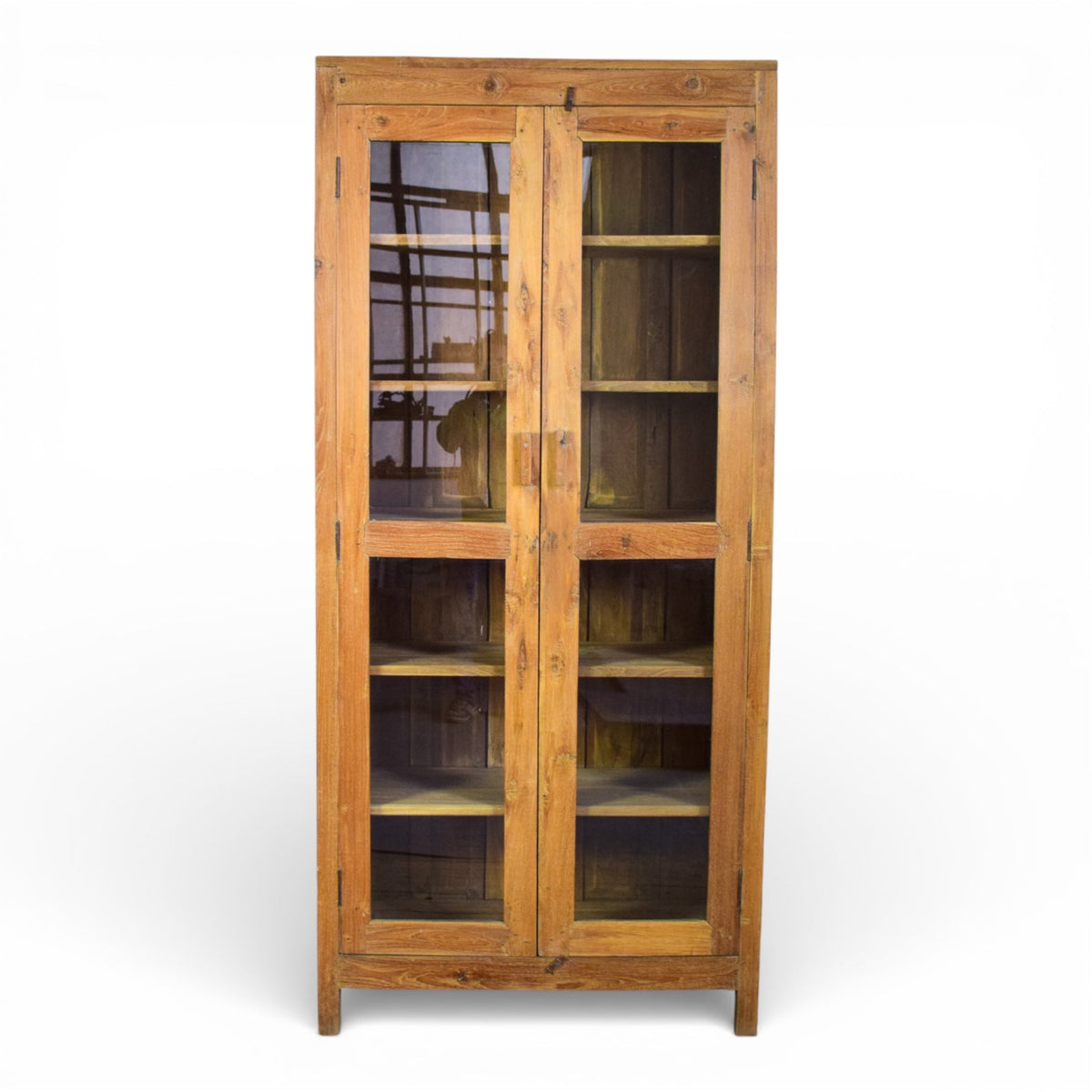 Vintage Rustic Hard Wood Fitted Interior Cupboard Cabinet Storage