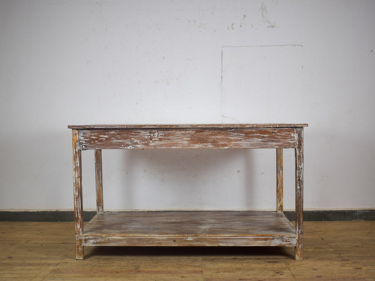 Large Vintage Wooden Sideboard Kitchen Island Display Table