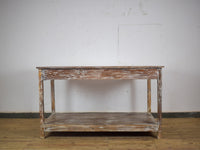 Large Vintage Wooden Sideboard Kitchen Island Display Table