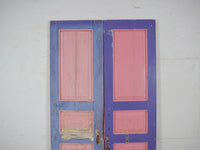 Pair of Antique Vintage Indian Panel Doors