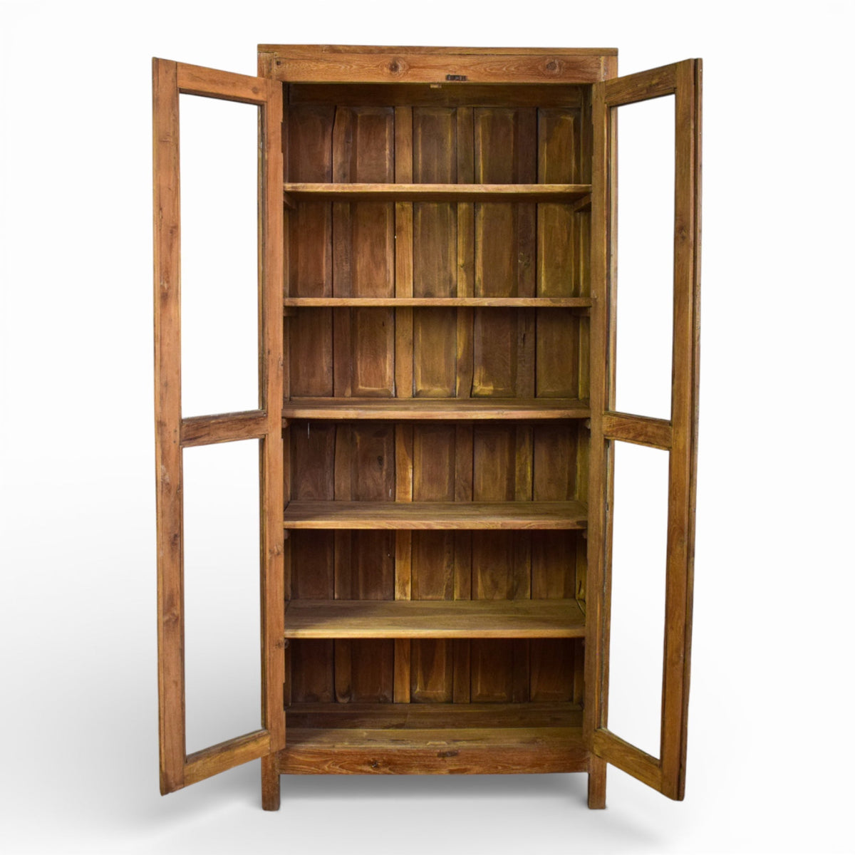 Vintage Rustic Hard Wood Fitted Interior Cupboard Cabinet Storage