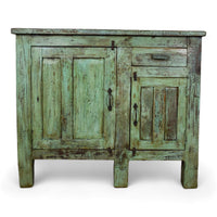 Vintage Painted Kitchen Island Cupboard Cabinet