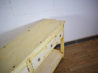 Vintage Rustic Bleached Wood Cupboard Cabinet Sideboard Console