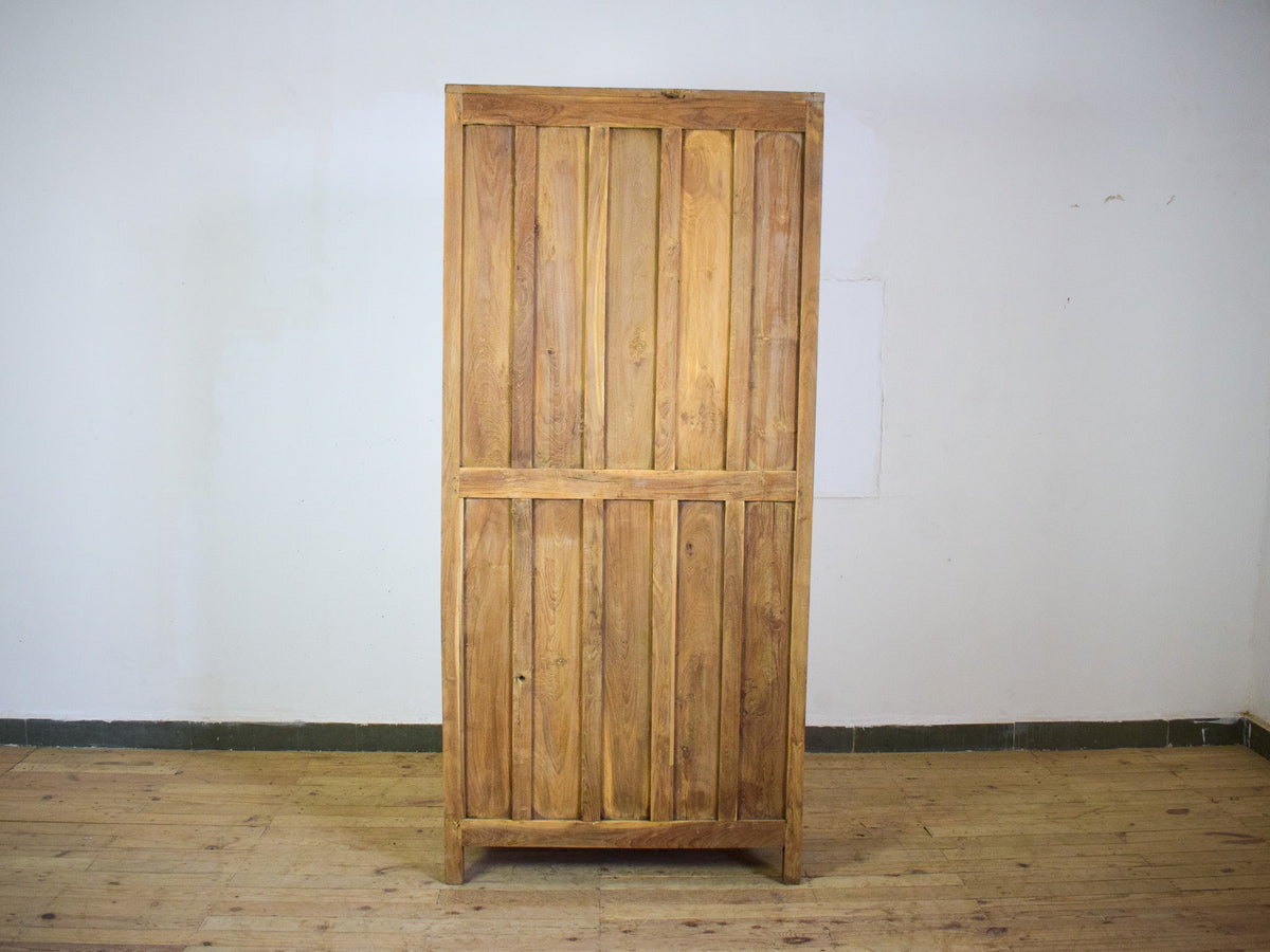 Vintage Rustic Hard Wood Fitted Interior Cupboard Cabinet Storage