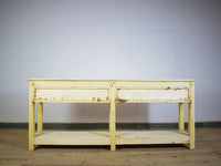 Vintage Rustic Bleached Wood Cupboard Cabinet Sideboard Console