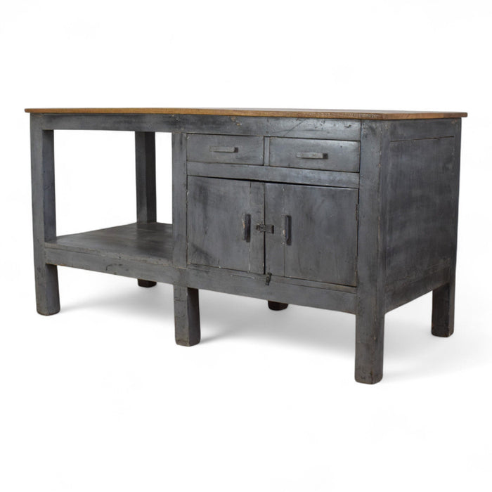 Vintage Painted Sideboard Kitchen Island Work Bench Cupboard