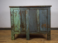Vintage Painted Kitchen Island Cupboard Cabinet