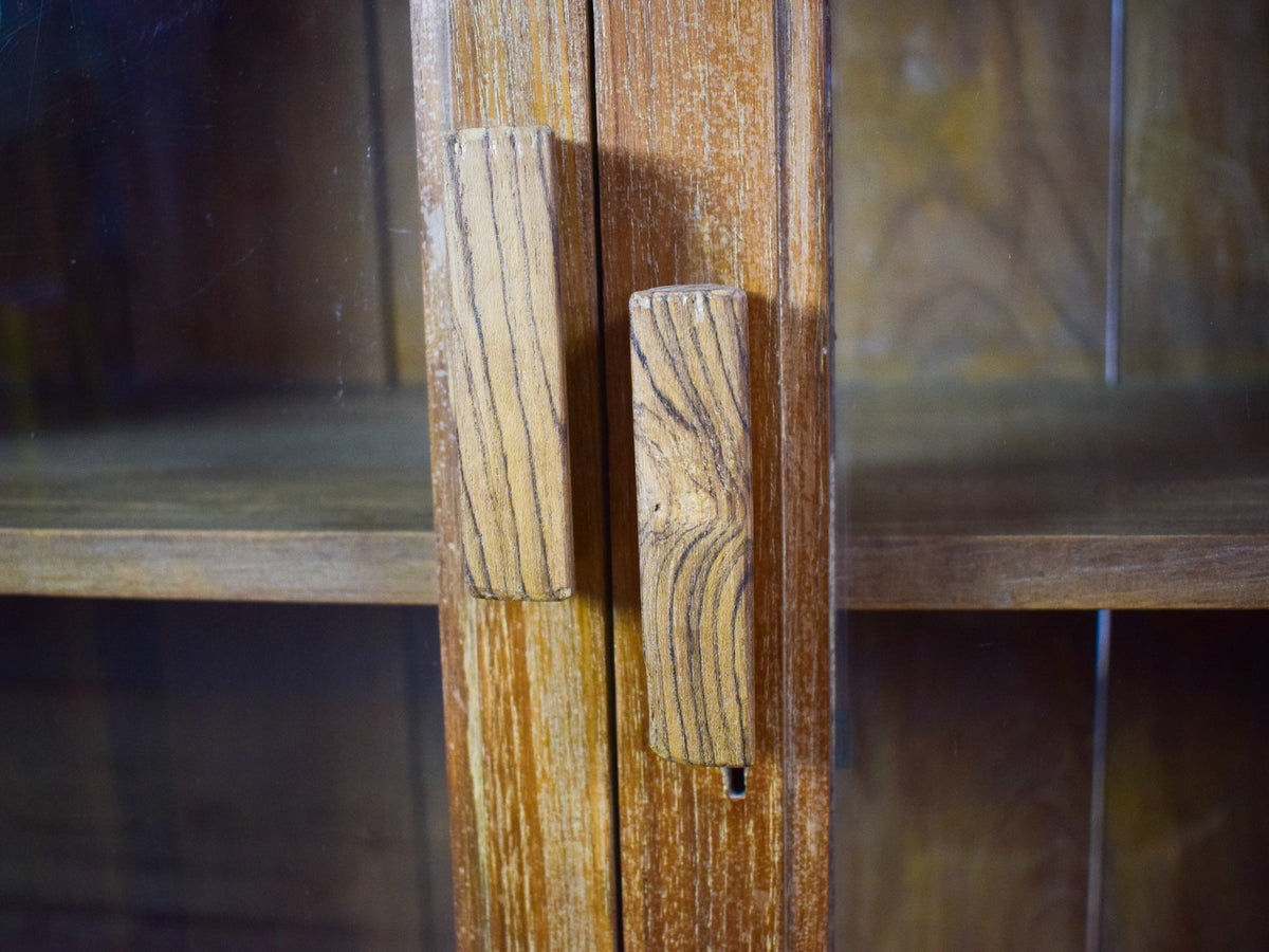 Vintage Worn Painted Rustic Cupboard Cabinet