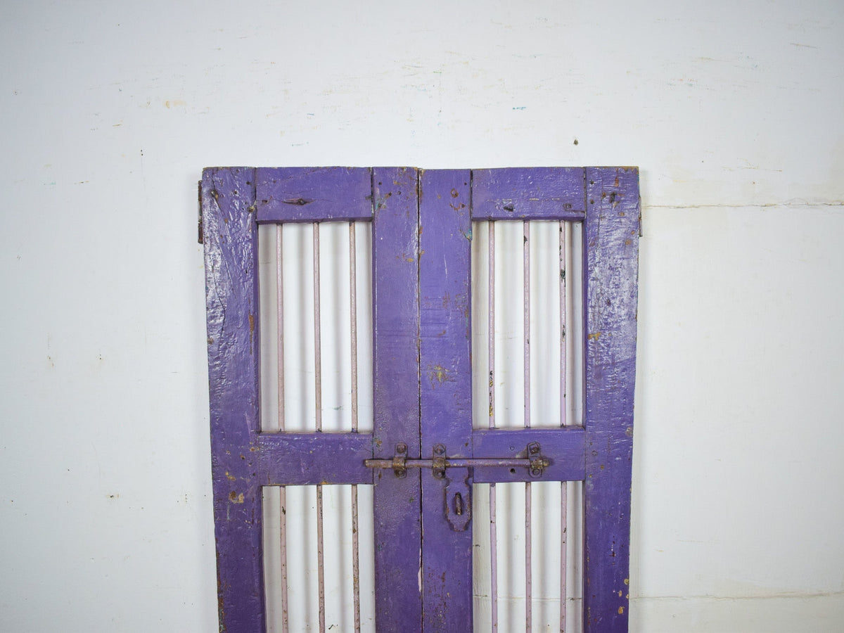Pair of Antique Vintage Indian Doors Shutters