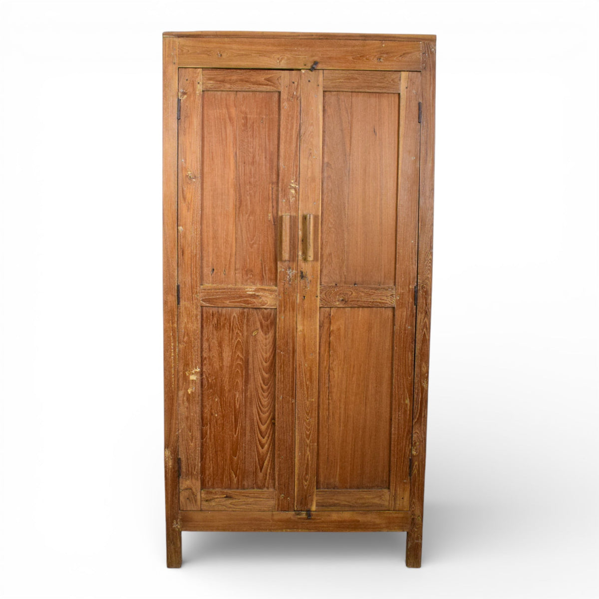 Vintage Hard Wood Fitted Interior Cupboard Cabinet Storage