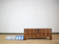 Antique Teak Wooden Chest Box Coffee Table