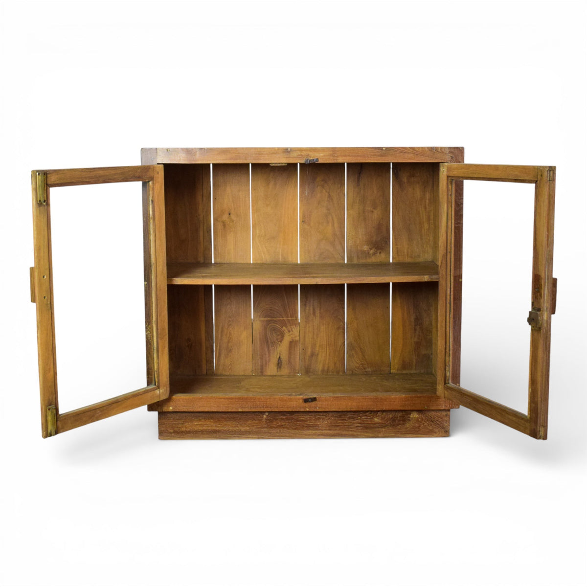 Vintage Worn Painted Rustic Cupboard Cabinet