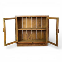 Vintage Worn Painted Rustic Cupboard Cabinet