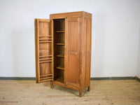 Vintage Hard Wood Fitted Interior Cupboard Cabinet Storage