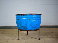 Pair of Vintage Dolly Tub Planets on Iron Stands