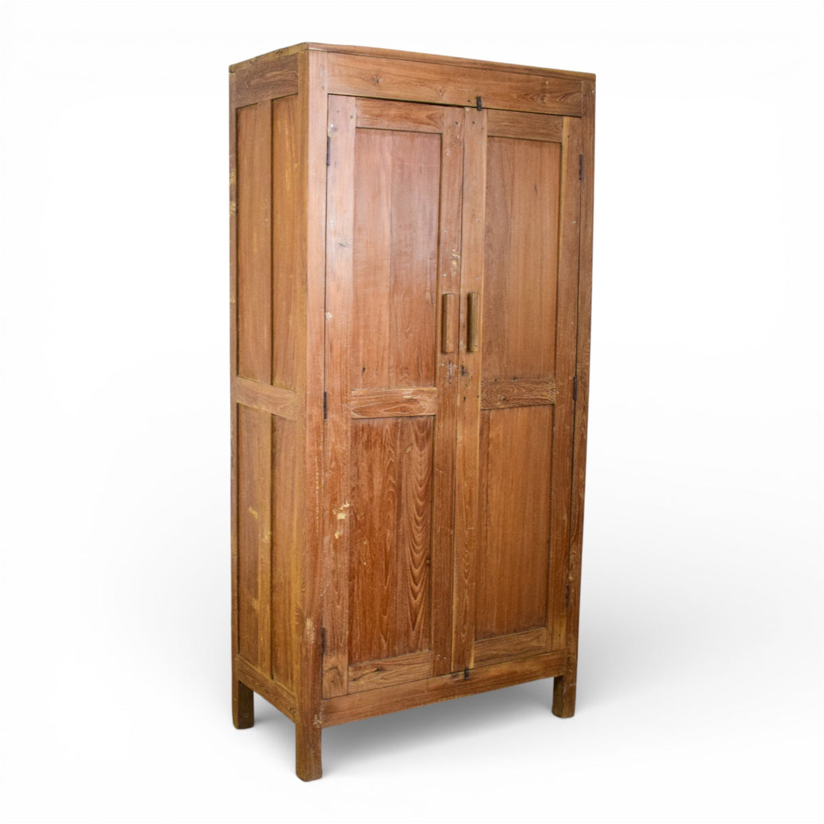 Vintage Hard Wood Fitted Interior Cupboard Cabinet Storage