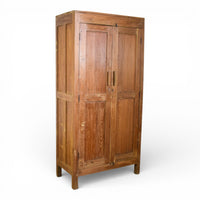 Vintage Hard Wood Fitted Interior Cupboard Cabinet Storage