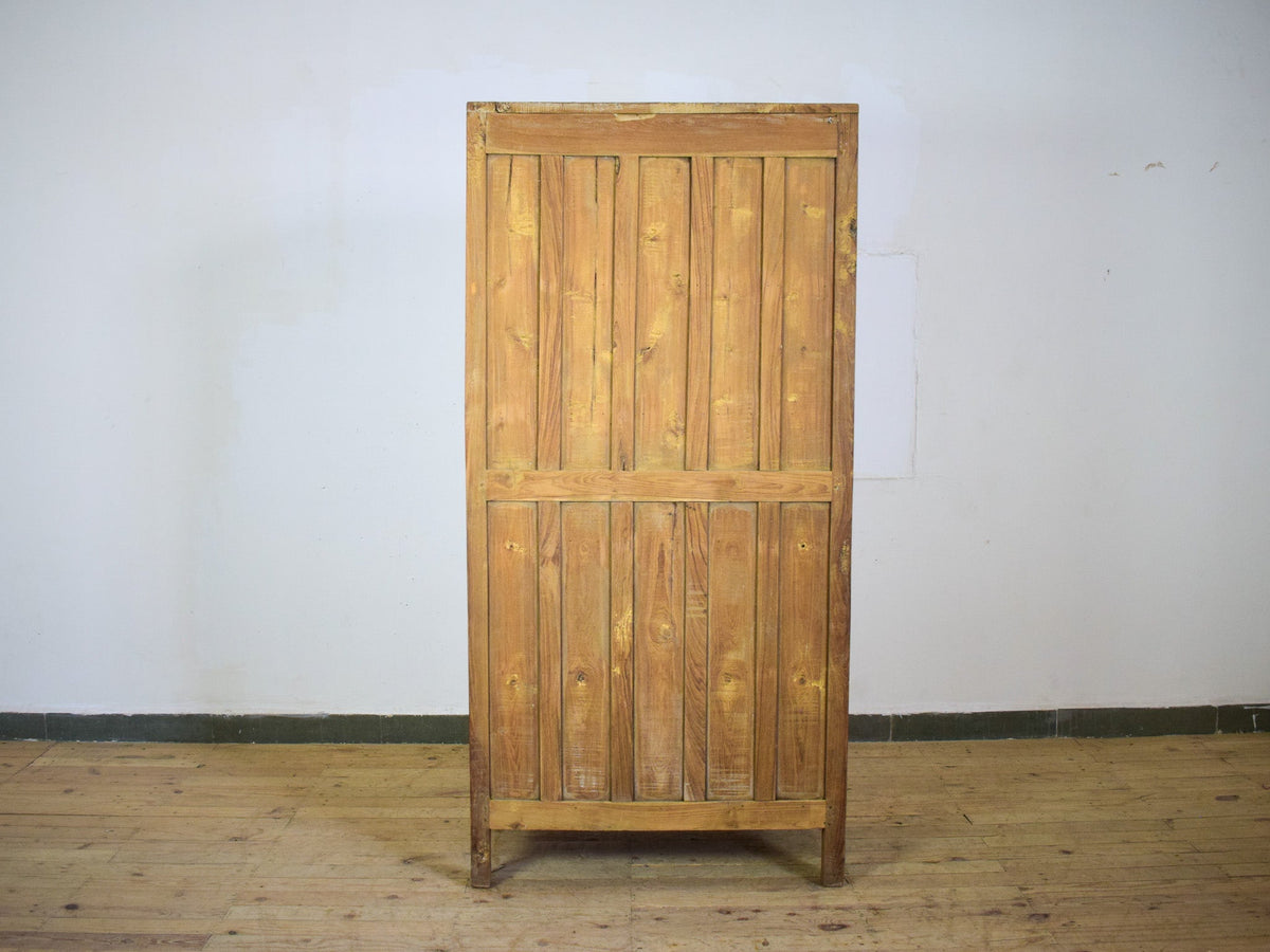 Vintage Hard Wood Fitted Interior Cupboard Cabinet Storage