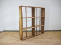 Large Vintage Wooden Rustic Shop Display Shelving Rack