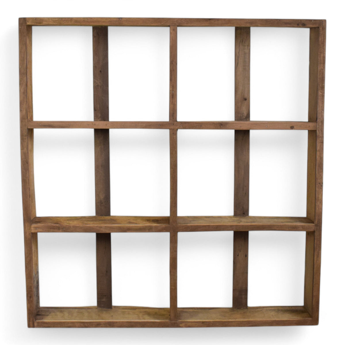 Large Vintage Wooden Rustic Shop Display Shelving Rack